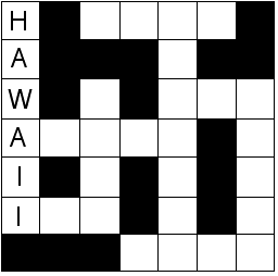 PUZZLE 2 (Hawaii Crossword)